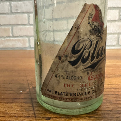 Vintage Blatz Beer Pre-Prohibition Bottles w/ Labels Culmbacher, Export, Private Stock WI