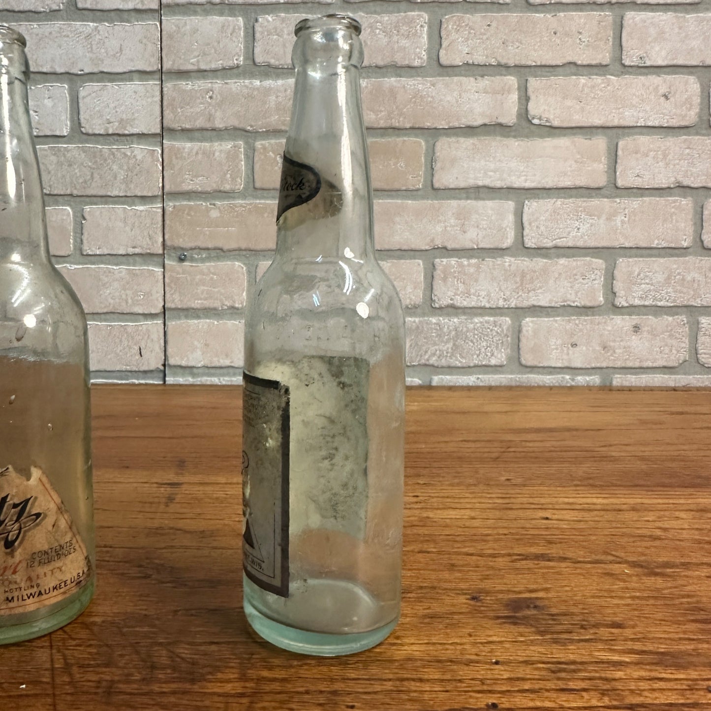 Vintage Blatz Beer Pre-Prohibition Bottles w/ Labels Culmbacher, Export, Private Stock WI