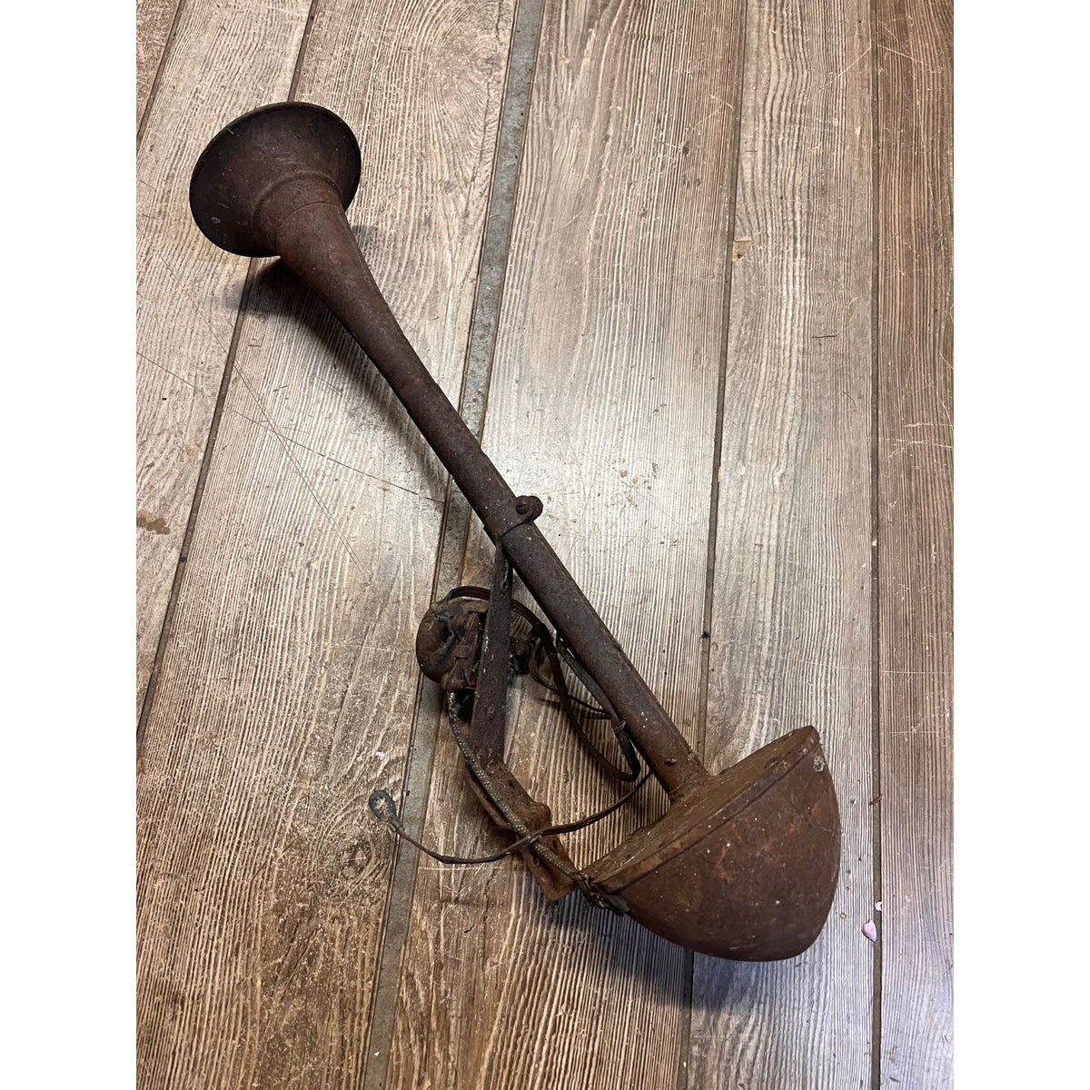 Vintage c1920s Early Automobile Car Trumpet Horn 20" Model T Era - As-Is - Rusty