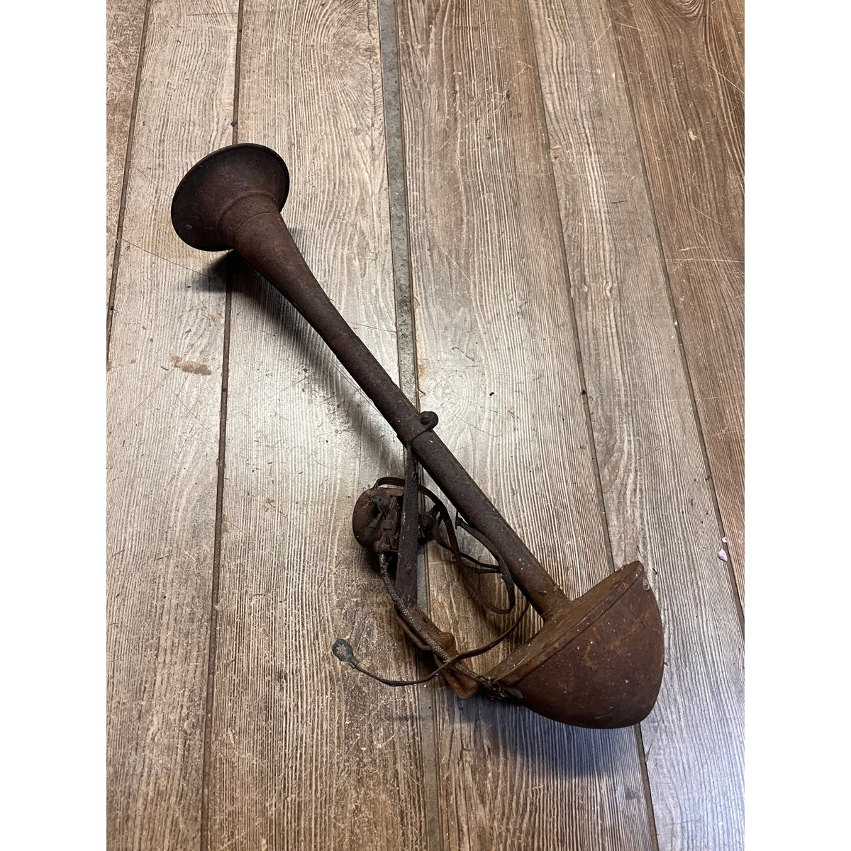 Vintage c1920s Early Automobile Car Trumpet Horn 20" Model T Era - As-Is - Rusty