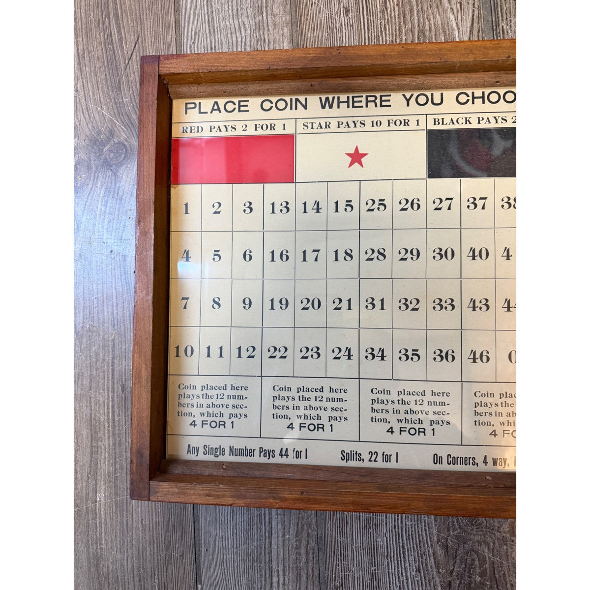 RARE 1900s M.O. Griswold & Co Traveling Roulette Game- Gambling trade stimulator