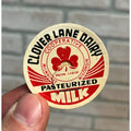 Vintage Clover Lane Dairy Co. Milwaukee Wisconsin Milk Bottle Cap Red