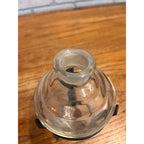 Art Deco Owens Illinois Acorn Apothecary Show Globe Bottle on Metal Stand
