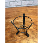 Art Deco Owens Illinois Acorn Apothecary Show Globe Bottle on Metal Stand