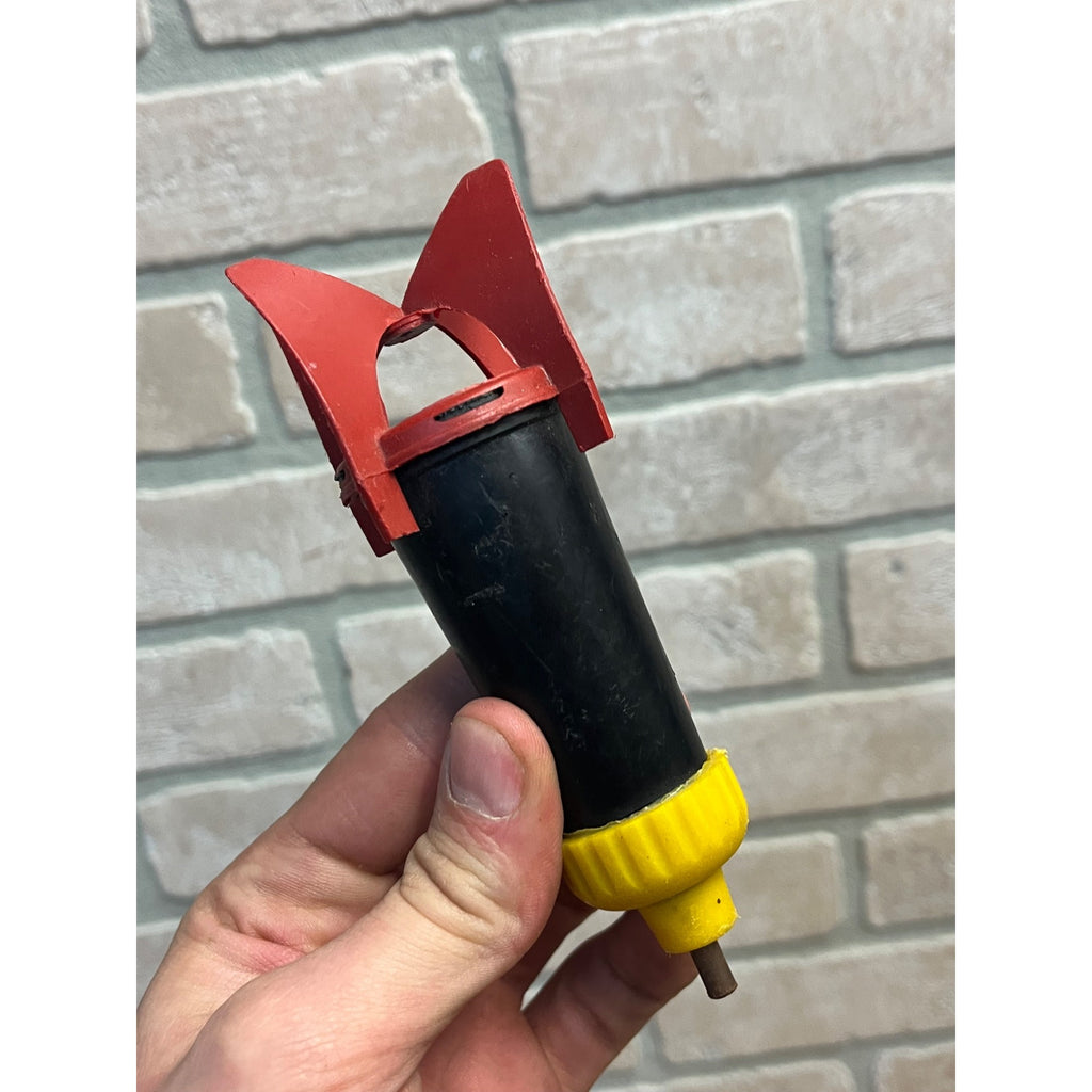 Vintage Cap Bomb Plastic Toys Space Man Royal Tot & 5" Rocket 1950s