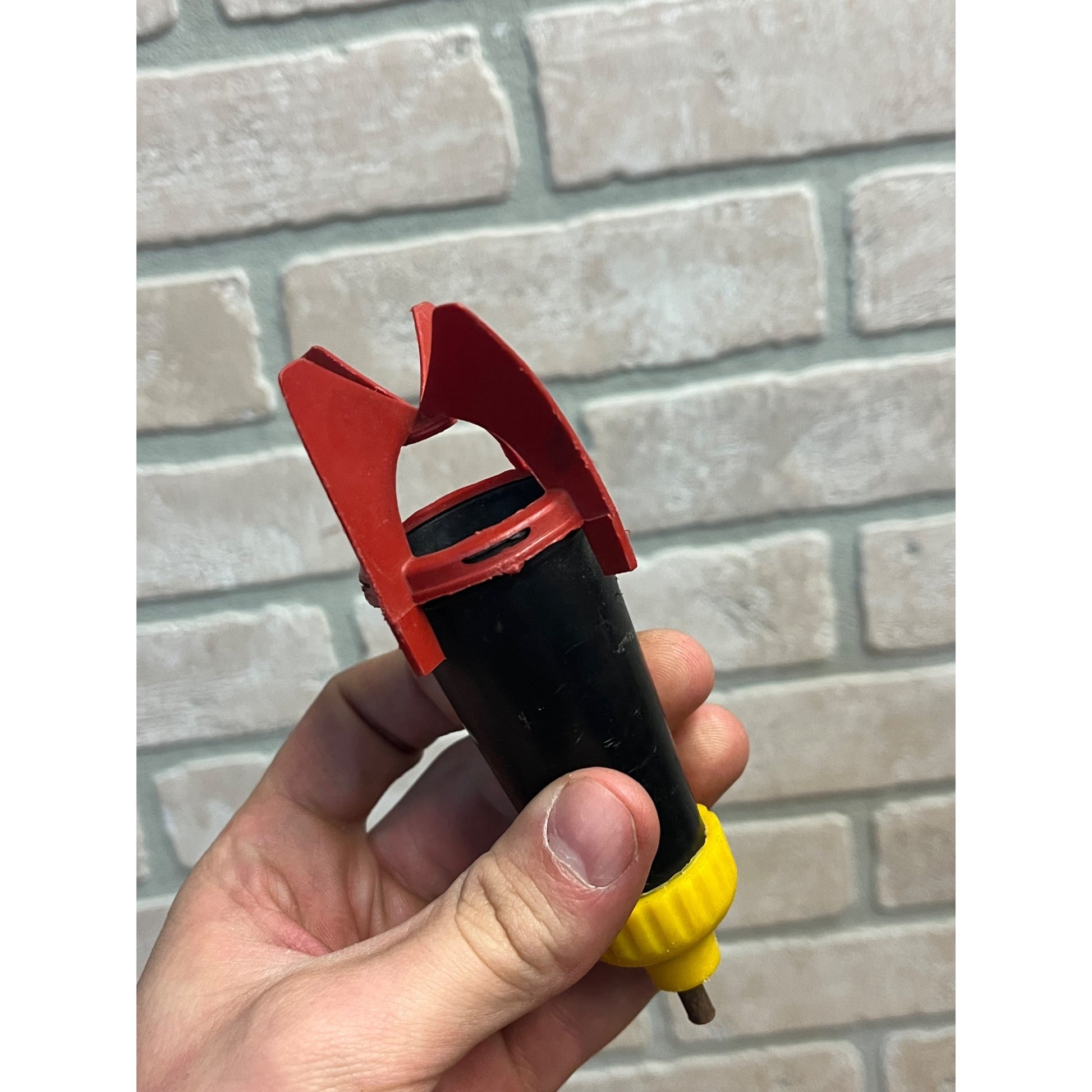 Vintage Cap Bomb Plastic Toys Space Man Royal Tot & 5" Rocket 1950s