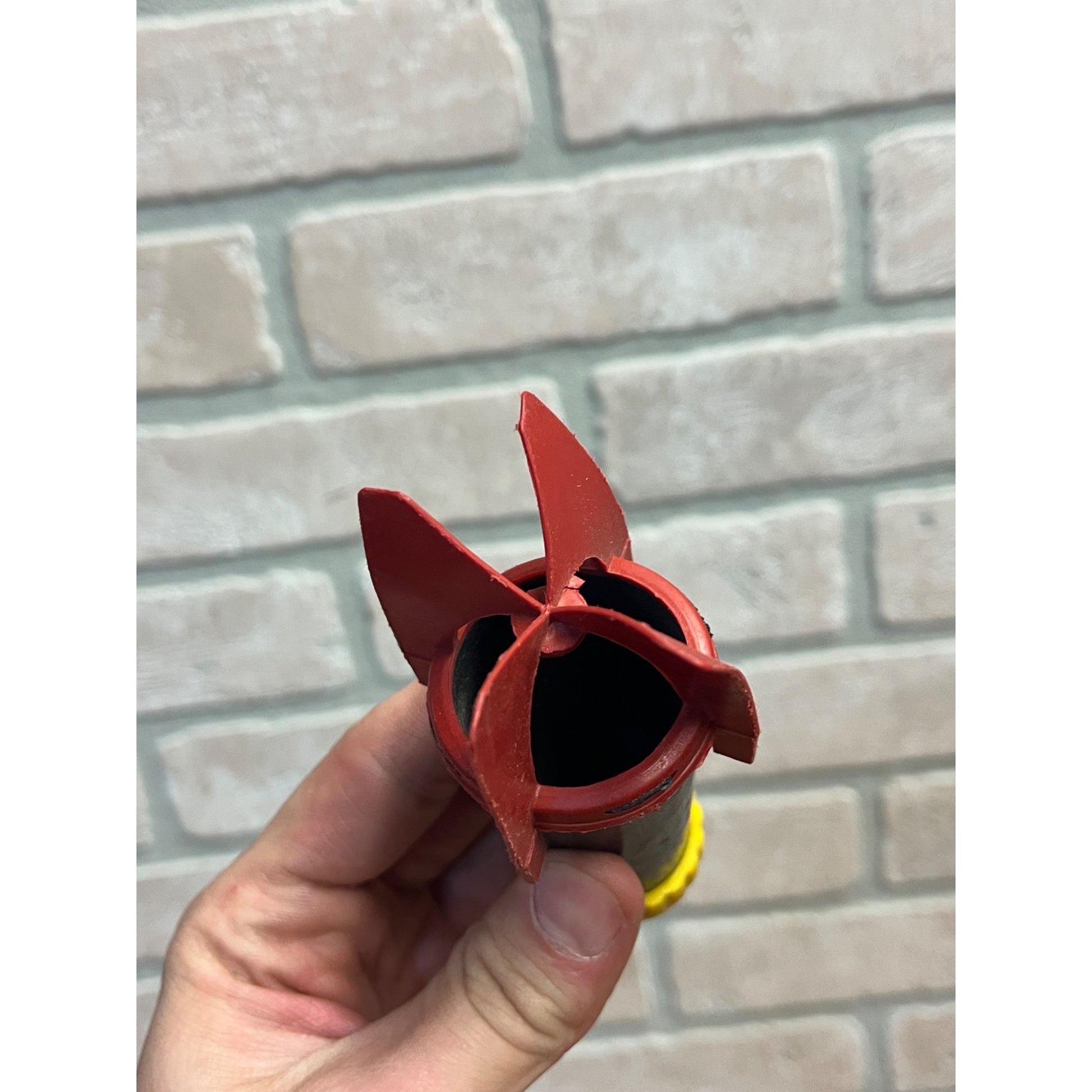 Vintage Cap Bomb Plastic Toys Space Man Royal Tot & 5" Rocket 1950s