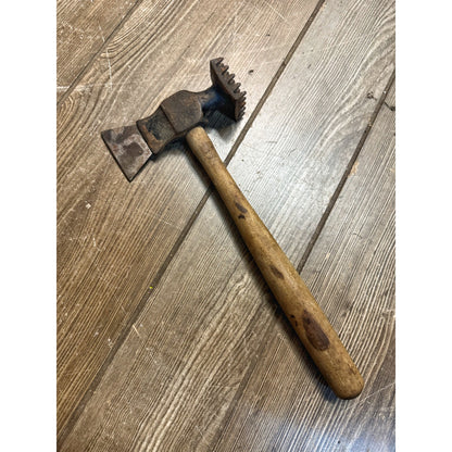 Antique Vintage Meat Tenderizer Mallet Hammer Cutter Axe Tool