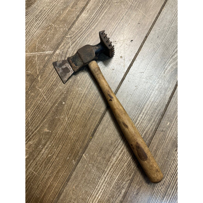 Antique Vintage Meat Tenderizer Mallet Hammer Cutter Axe Tool