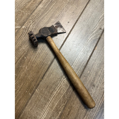 Antique Vintage Meat Tenderizer Mallet Hammer Cutter Axe Tool