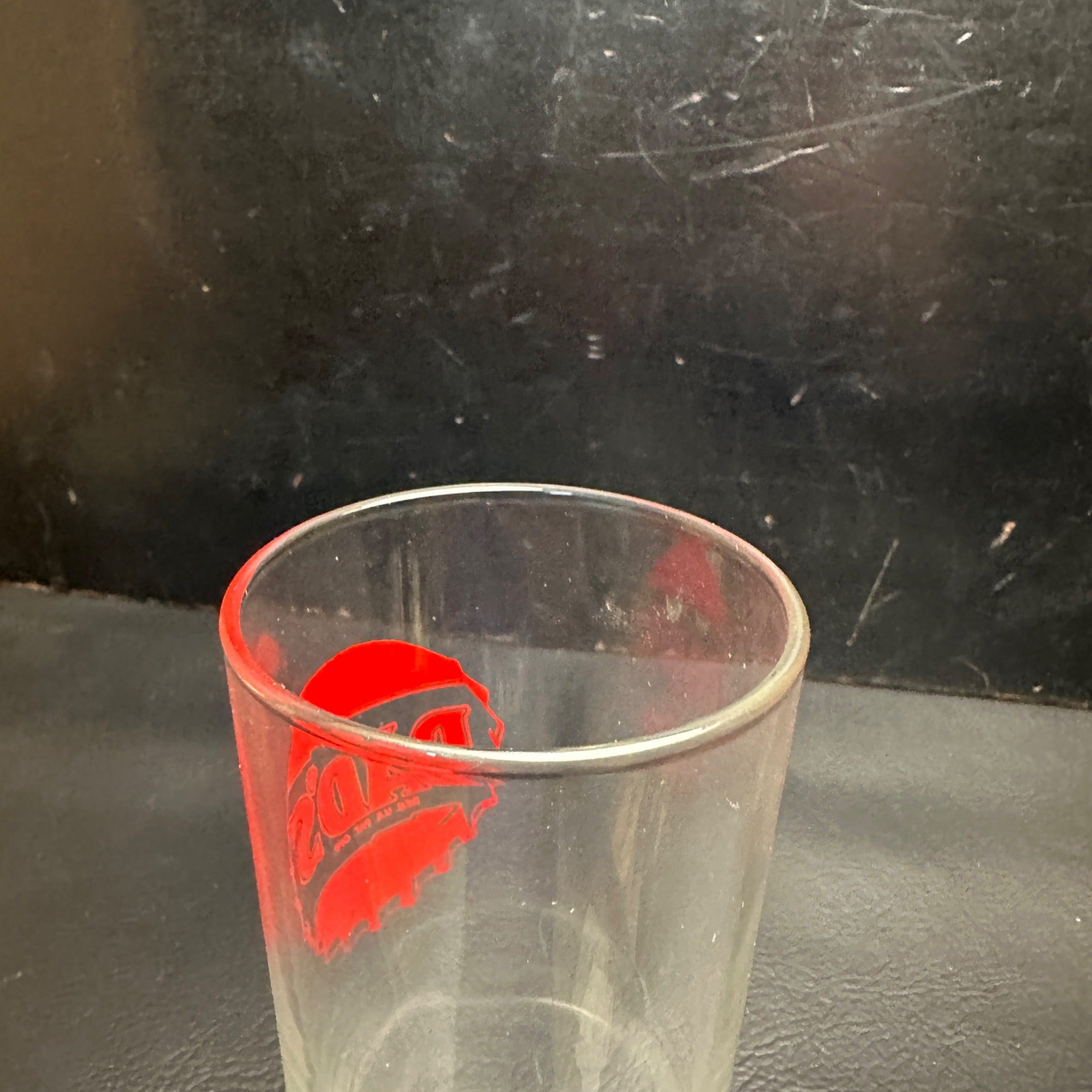 Vintage Dads Root Beer bottle Cap Soda Fountain Glass Cup Red ACL