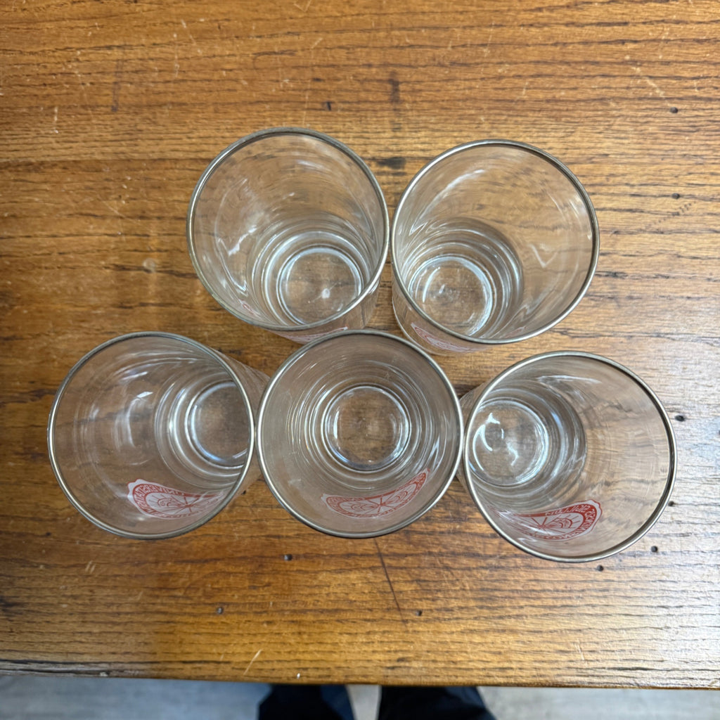 (5) Vintage 1960s University of Wisconsin UW Alumni Glasses Sigillum Lumen Eye