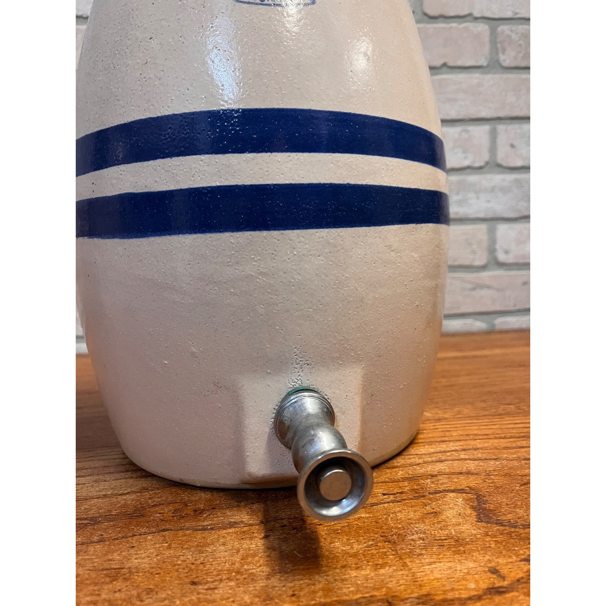 Vintage Stoneware Drink Dispenser Robinson Ransbottom Pottery Company (RRP Co.) Roseville, Ohio Primitive Kitchen Decor