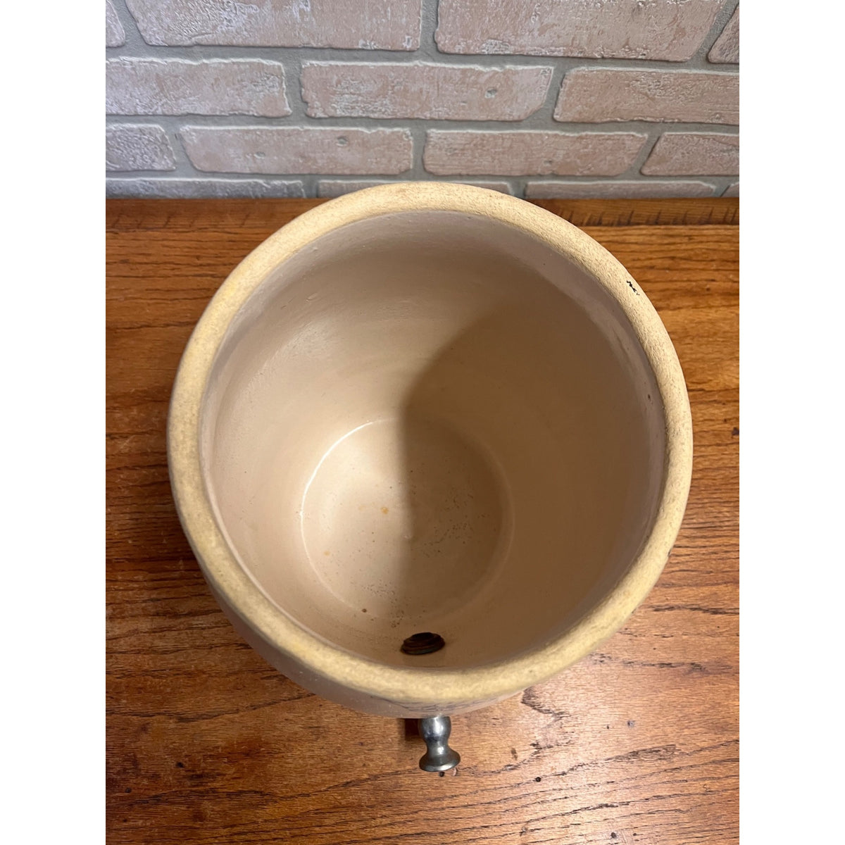 Vintage Stoneware Drink Dispenser Robinson Ransbottom Pottery Company (RRP Co.) Roseville, Ohio Primitive Kitchen Decor