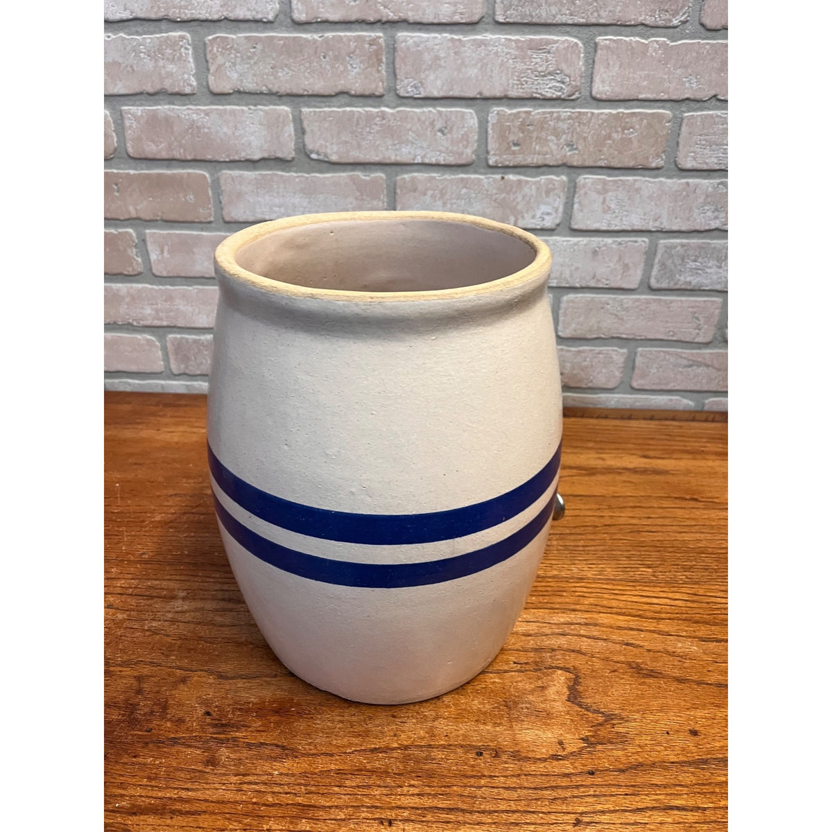 Vintage Stoneware Drink Dispenser Robinson Ransbottom Pottery Company (RRP Co.) Roseville, Ohio Primitive Kitchen Decor