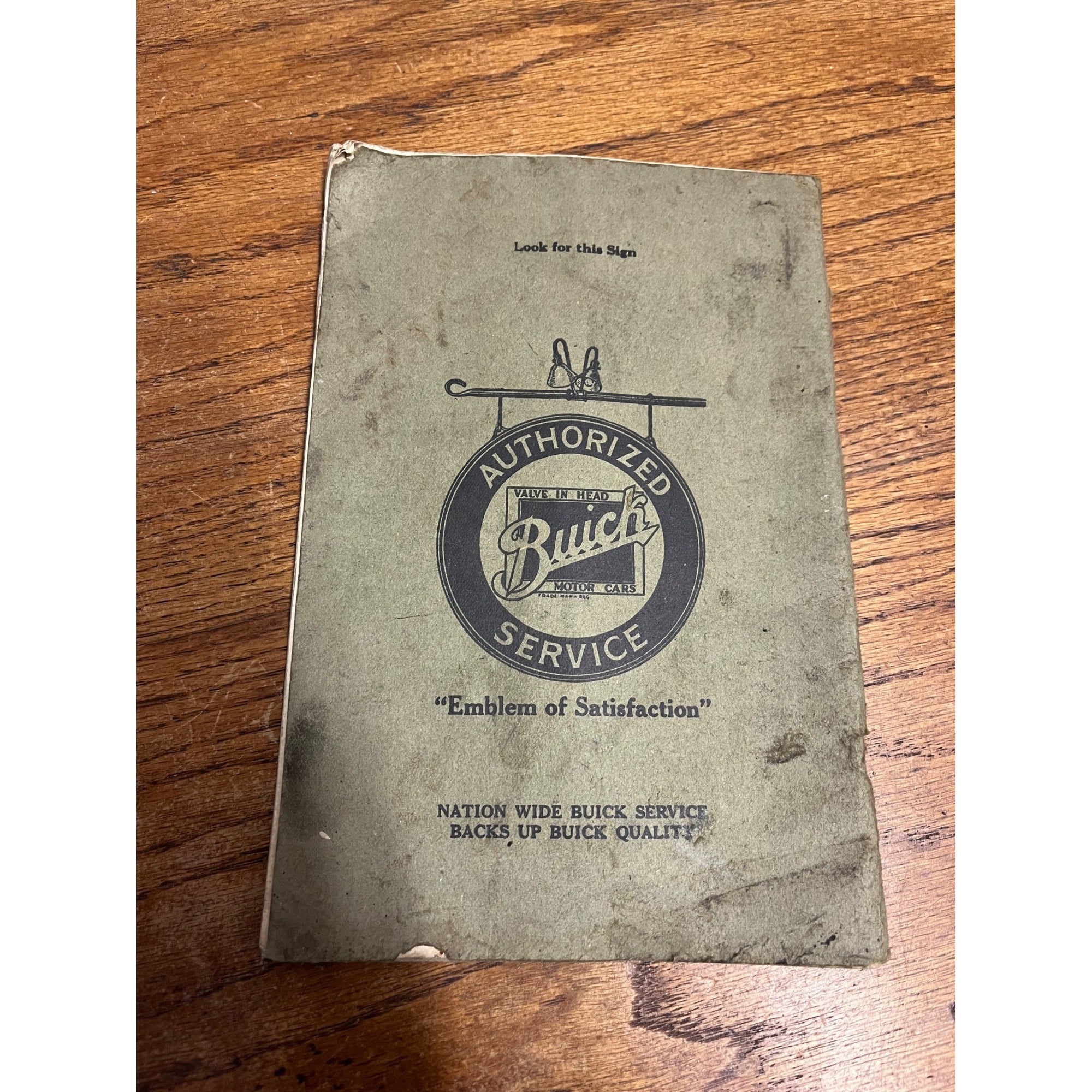 Vintage Paperback Reference Book Buick Motor Company 1923 Six Cylinder Series Automobiles Flint, Michigan