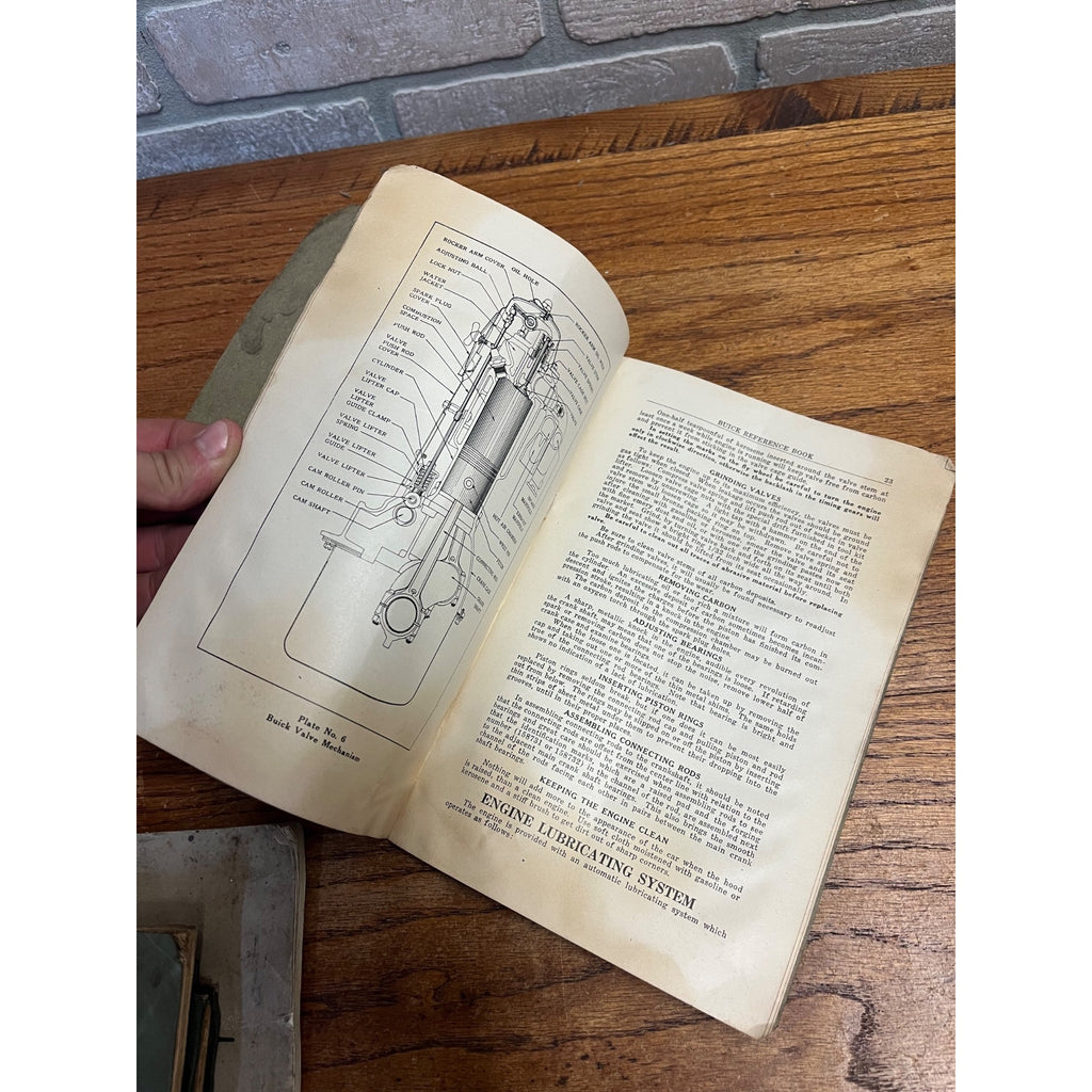 Vintage Paperback Reference Book Buick Motor Company 1923 Six Cylinder Series Automobiles Flint, Michigan