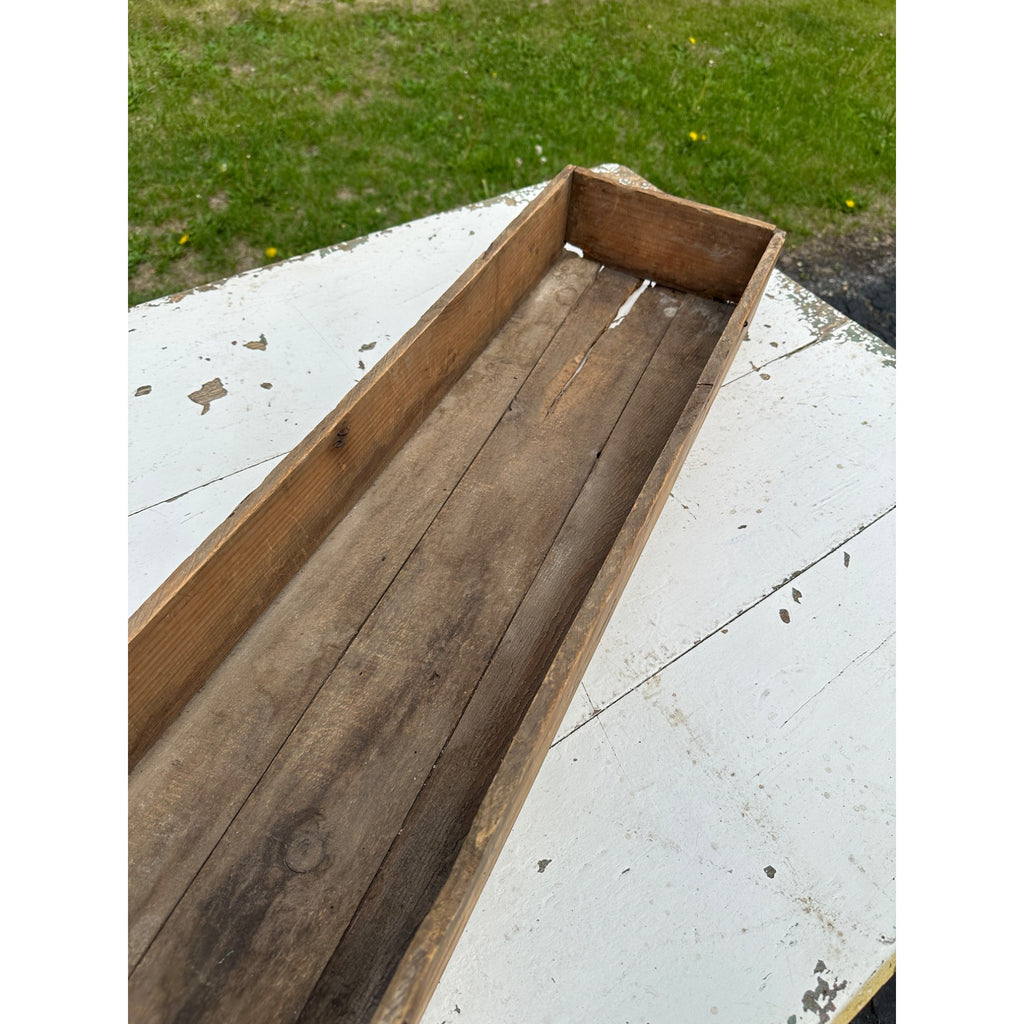 Antique Primitive Long Dovetailed Shipping Crate Box Primitive Staging Riser