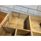 Vintage 1970s Coke Coca Cola Soda 12 Bottle 32oz Wooden Wood Crate Carrier