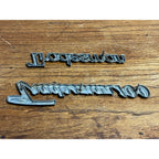 Vintage Dodge Tradesman 100 Van Emblem Badges Script Lot (2) OEM Original Parts