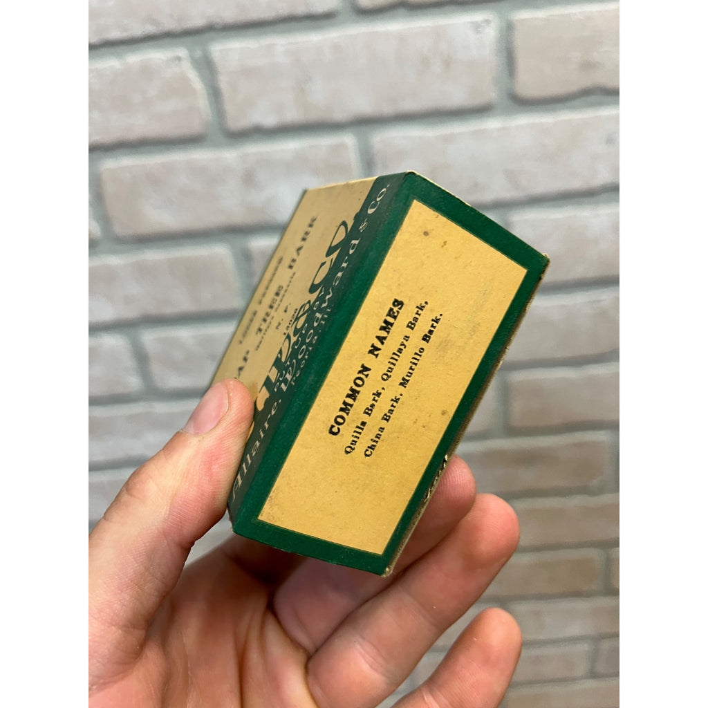 Antique Soap Tree Bark Quillaya Saponaria Apothecary Pharmacy Drug Box