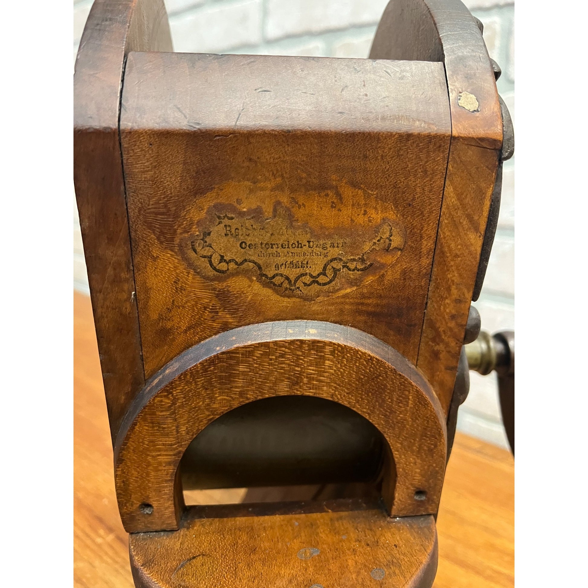 Antique 1800s German Vegetable Beans Slicer Kitchen Mill Tool Primitive