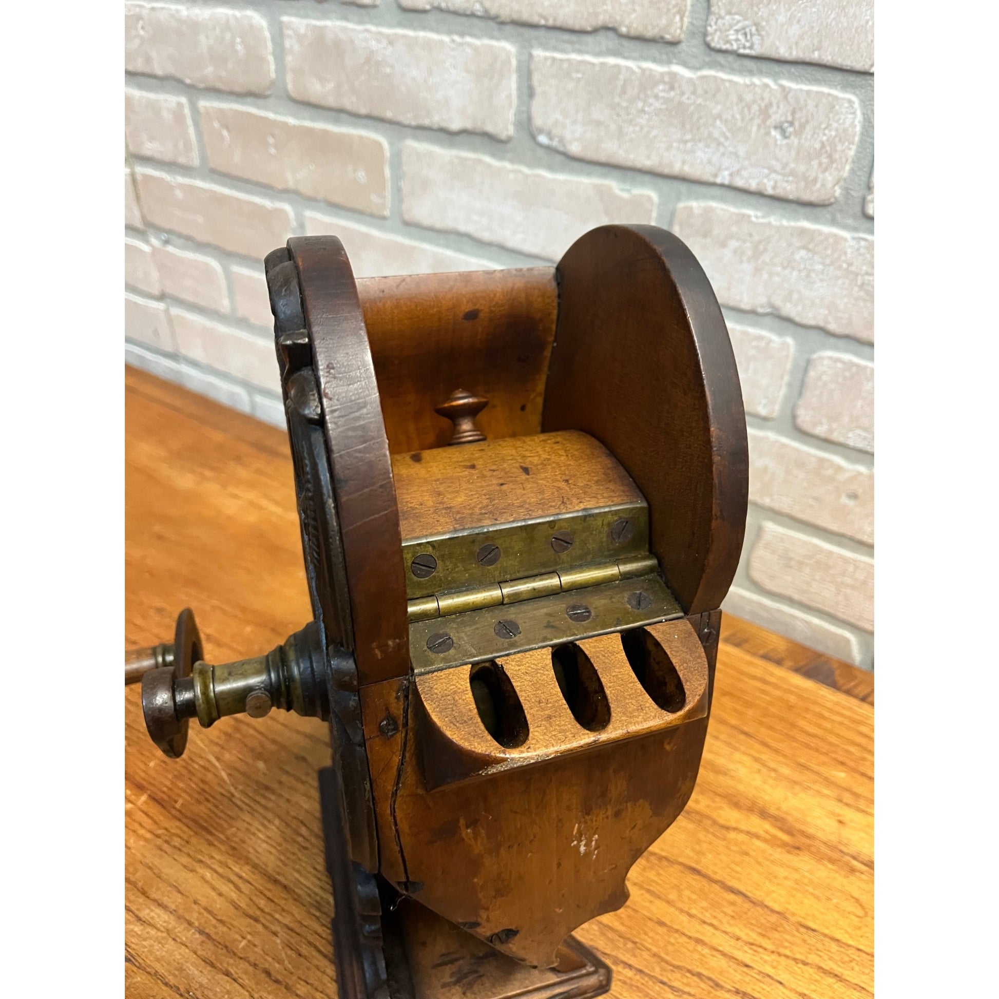 Antique 1800s German Vegetable Beans Slicer Kitchen Mill Tool Primitive
