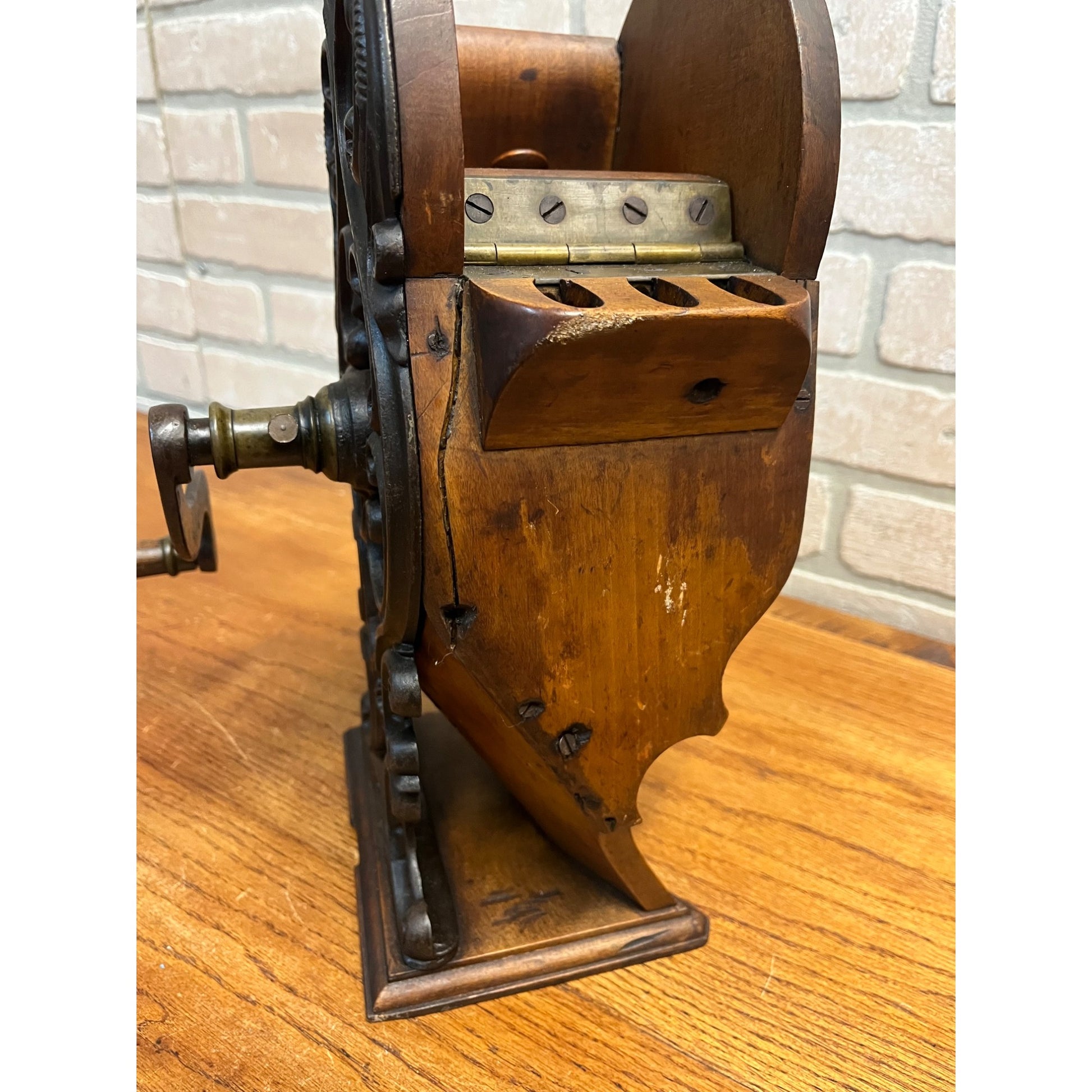 Antique 1800s German Vegetable Beans Slicer Kitchen Mill Tool Primitive
