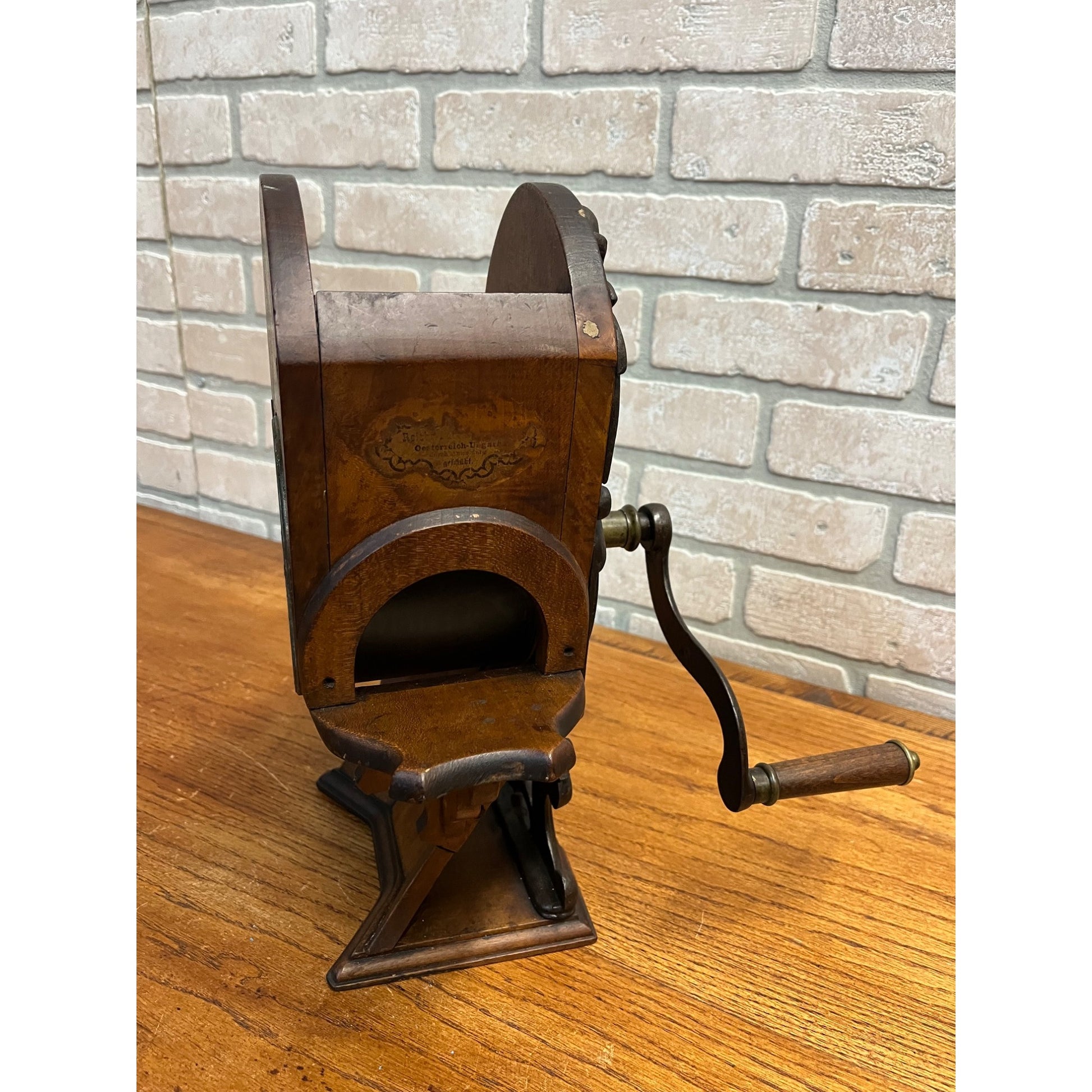 Antique 1800s German Vegetable Beans Slicer Kitchen Mill Tool Primitive