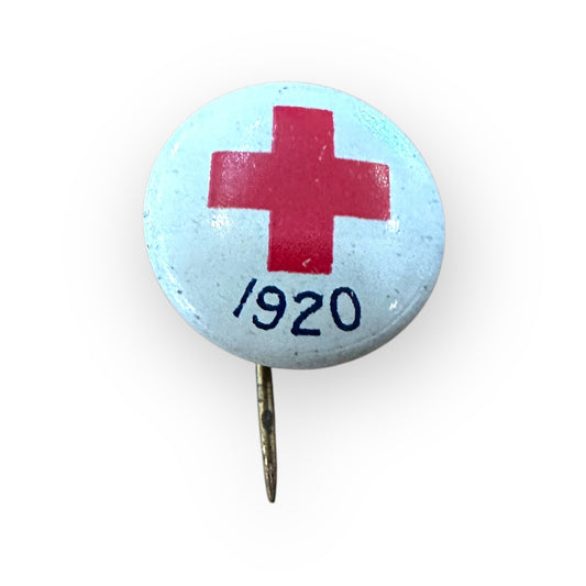 Vintage 9/16" American Red Cross White 1920 Lapel Pin