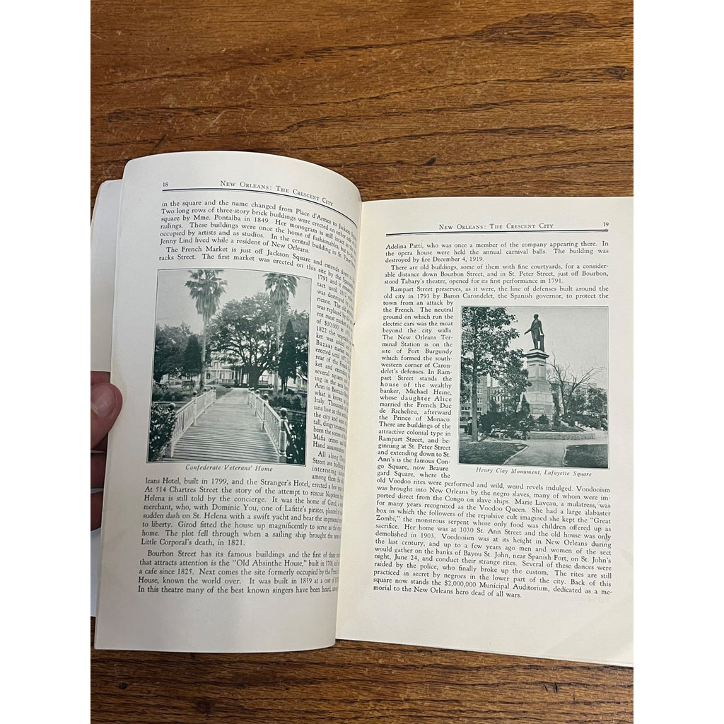 Vintage New Orleans Sunset Way Southern Pacific Lines Booklet Tour Guide 1931 Book