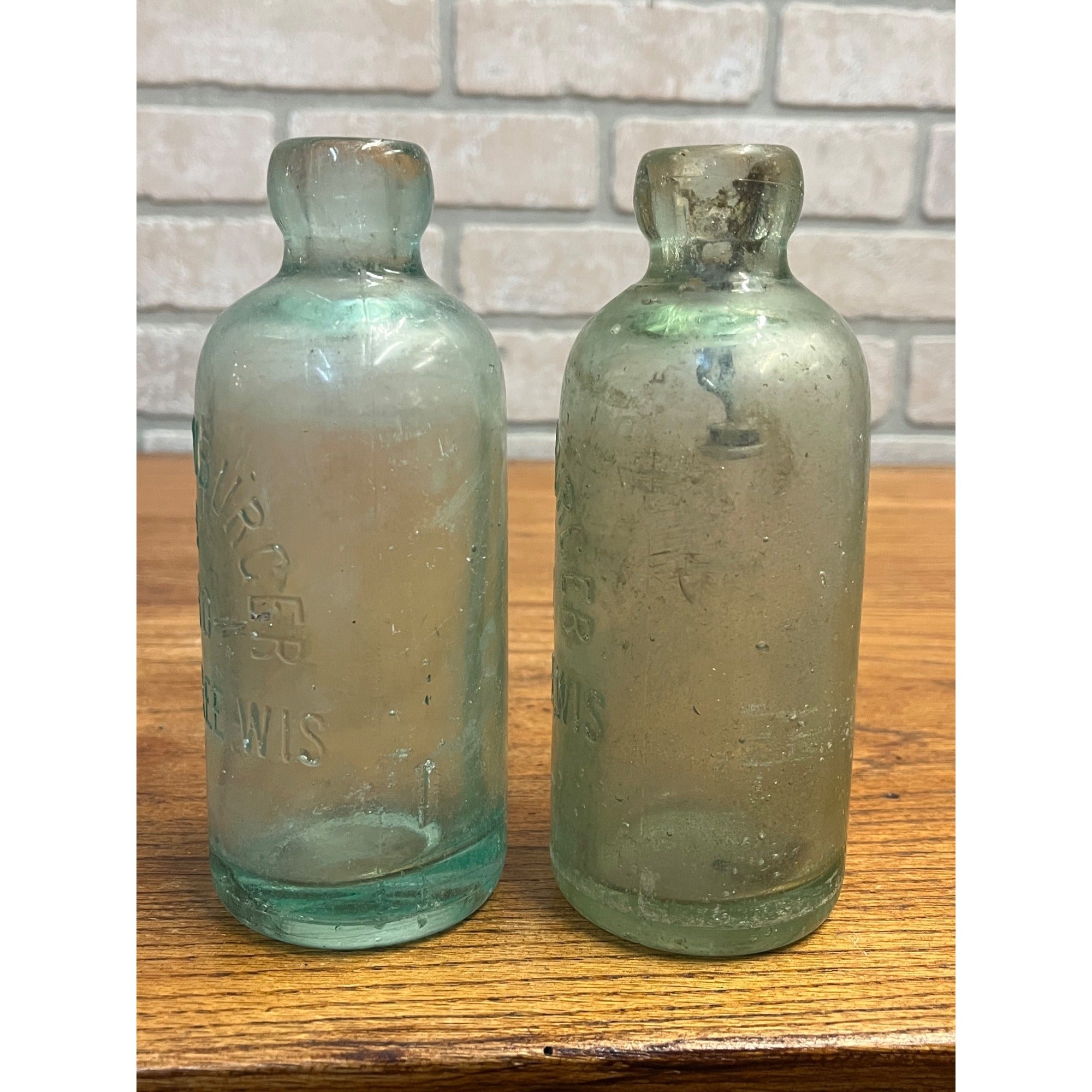 Ben Kornburger & Bro Milwaukee Wisconsin Blob Top Hutchinson Soda Bottles Lot 2