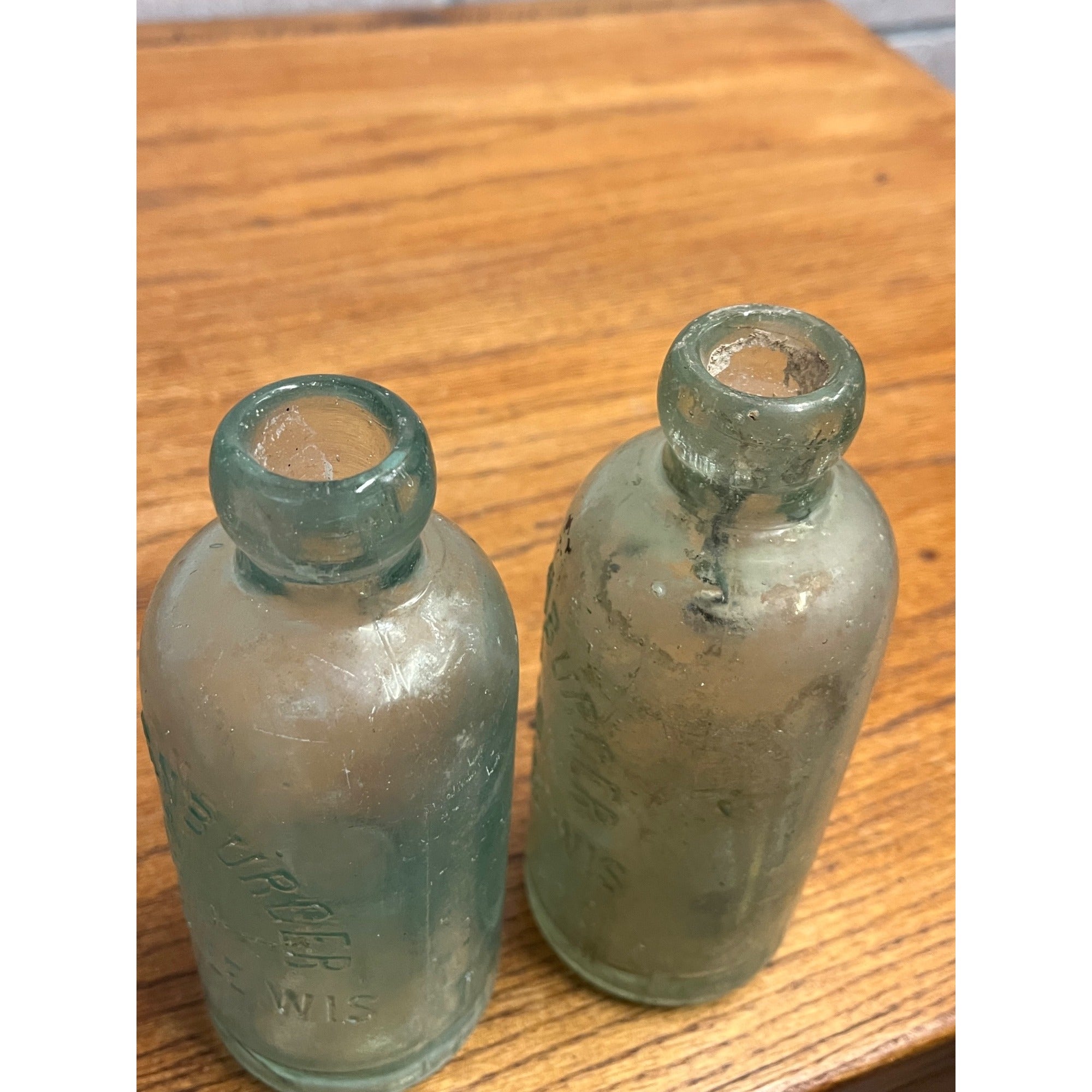 Ben Kornburger & Bro Milwaukee Wisconsin Blob Top Hutchinson Soda Bottles Lot 2