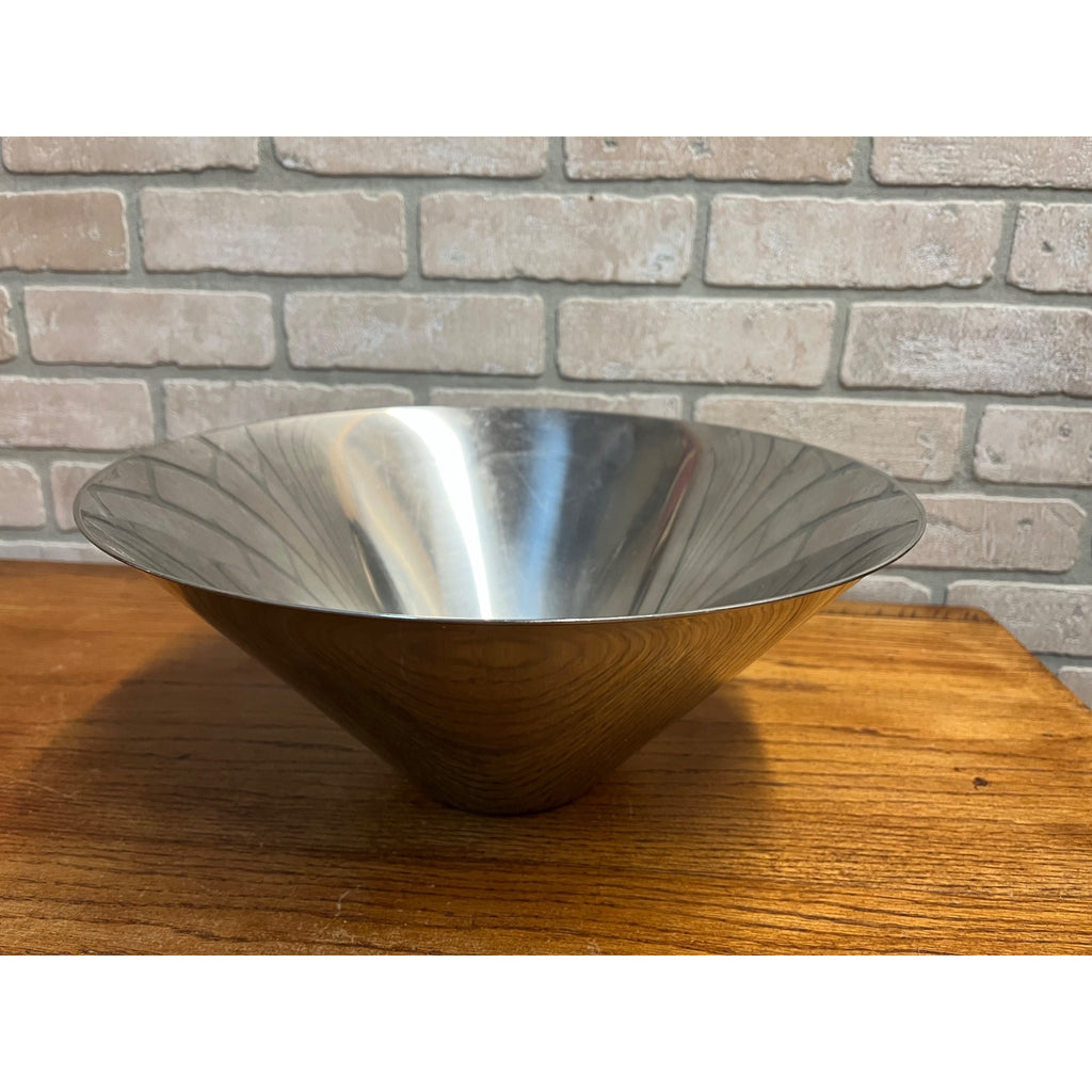 Vintage 1960s MCM Stainless Steel Large Salad Serving Bowl Gabis Sweden 13.75"