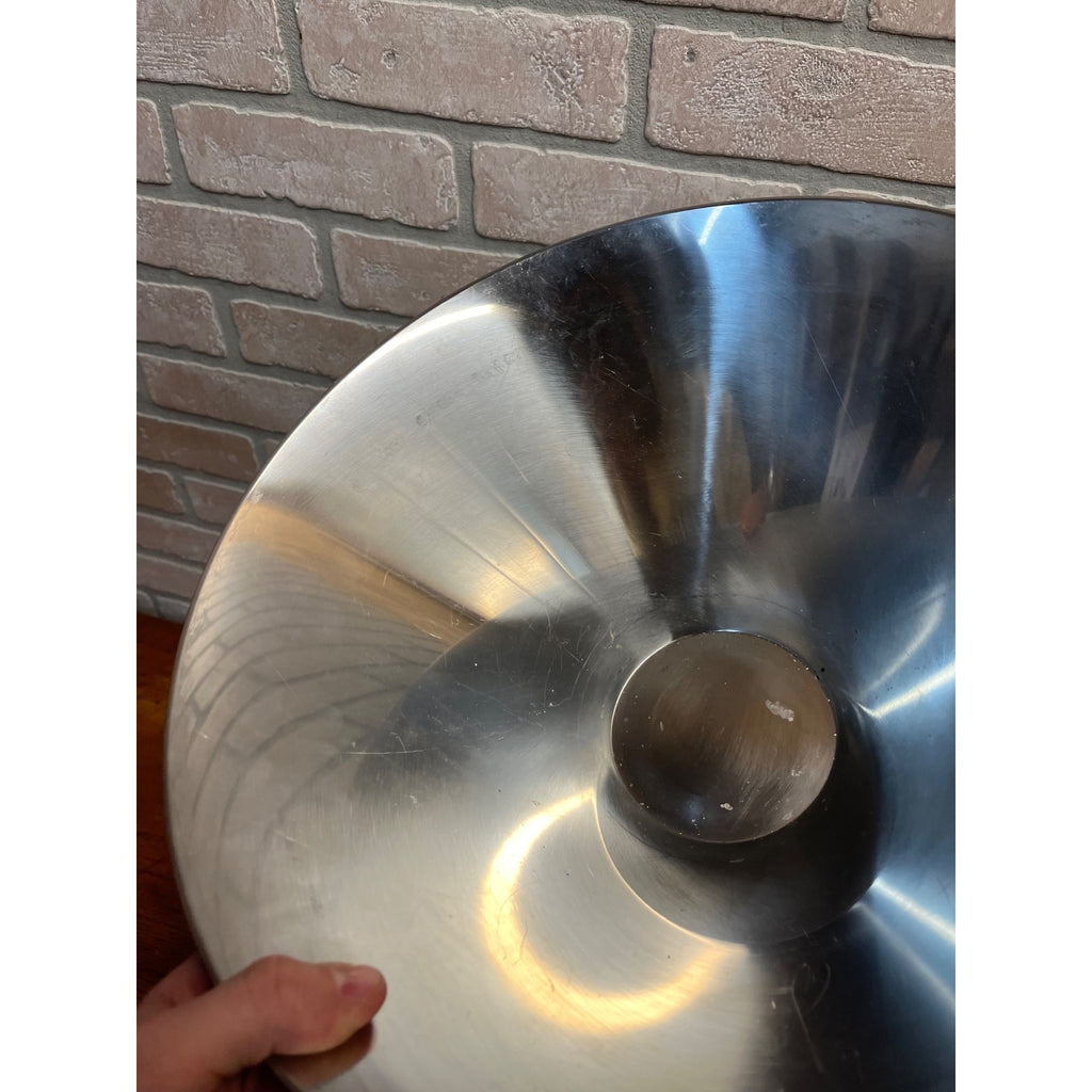 Vintage 1960s MCM Stainless Steel Large Salad Serving Bowl Gabis Sweden 13.75"