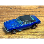 Hot Wheels Redline 1967 Custom Camaro Blue w/ Black Roof HK - Excellent