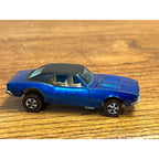 Hot Wheels Redline 1967 Custom Camaro Blue w/ Black Roof HK - Excellent