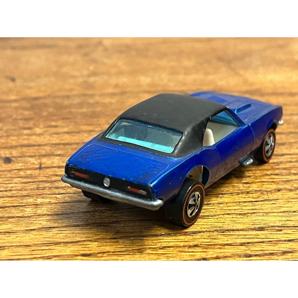 Hot Wheels Redline 1967 Custom Camaro Blue w/ Black Roof HK - Excellent