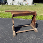 Antique Primitive Wooden Flax Break Tool Cutter Implement Farmhouse