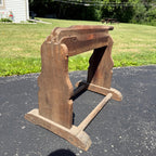 Antique Primitive Wooden Flax Break Tool Cutter Implement Farmhouse
