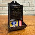 Vintage Early 1900s Siren Hatchery Wisconsin Match Holder Tin Advertising Sign