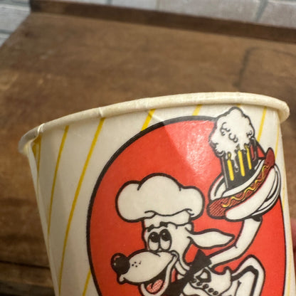 VINTAGE 1950'S DOG N SUDS WAX PAPER CUP PROMOTIONAL SODA POP