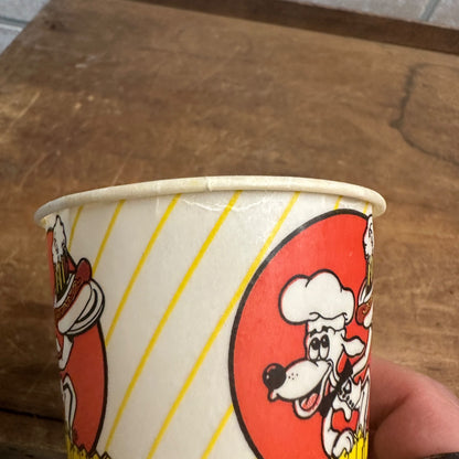 VINTAGE 1950'S DOG N SUDS WAX PAPER CUP PROMOTIONAL SODA POP