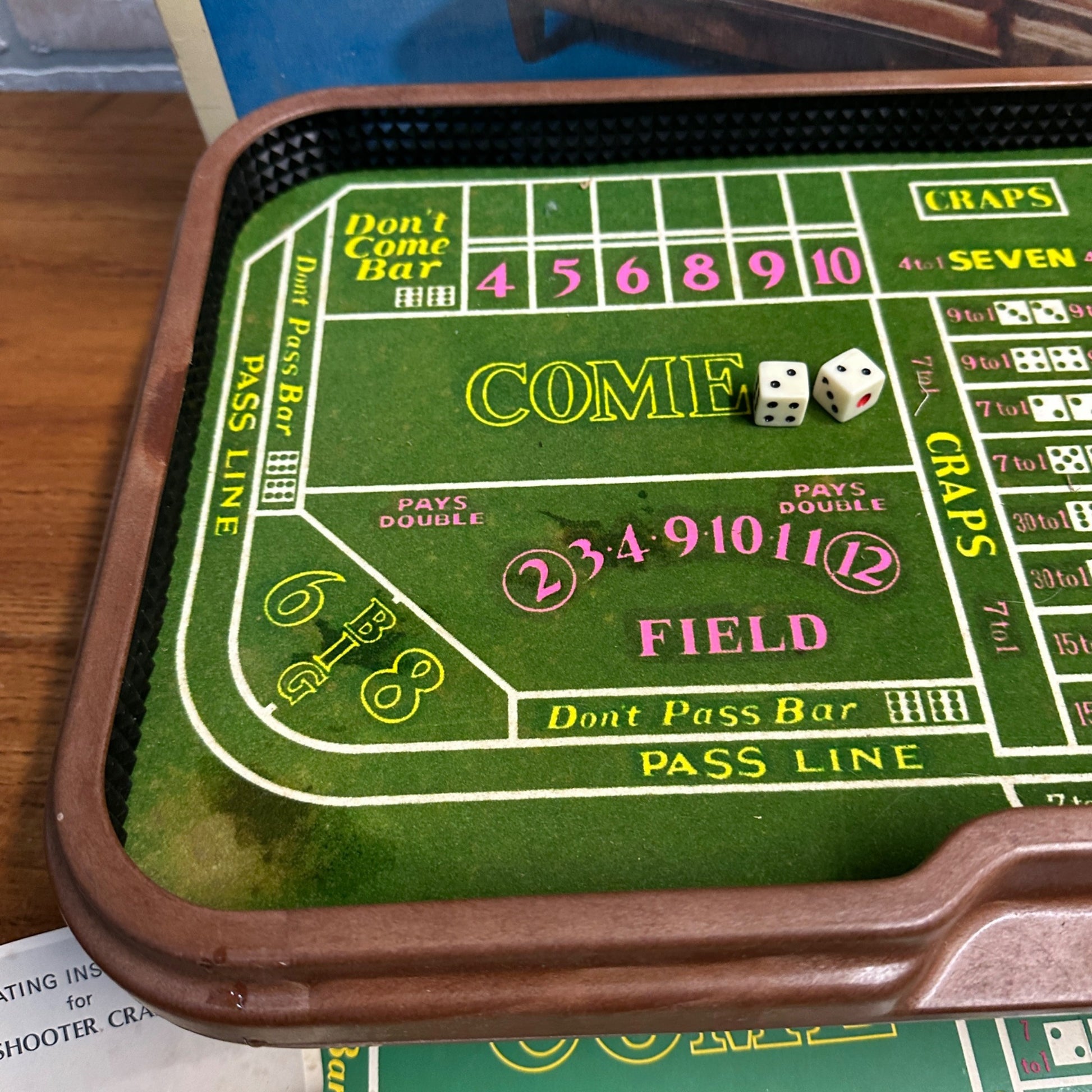 Vintage Waco Auto-Shooter Craps Table Automatic Dice Roller - Works Great