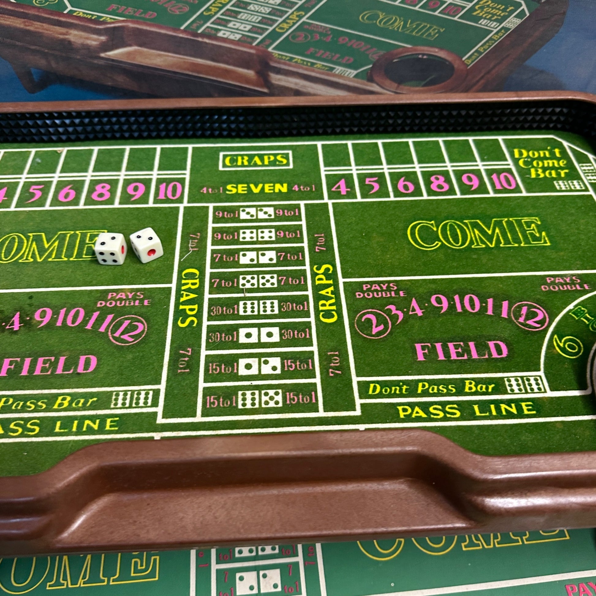 Vintage Waco Auto-Shooter Craps Table Automatic Dice Roller - Works Great