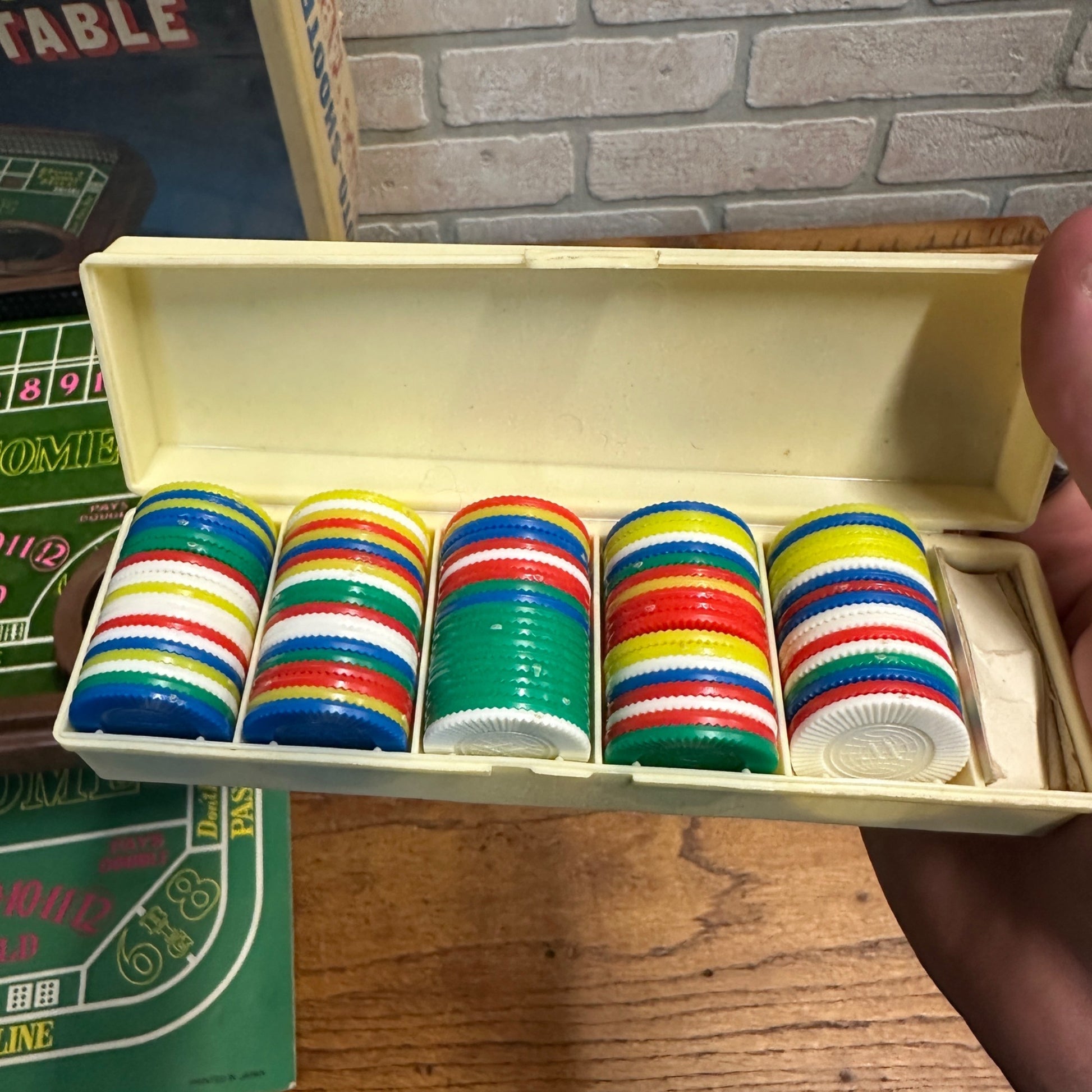 Vintage Waco Auto-Shooter Craps Table Automatic Dice Roller - Works Great