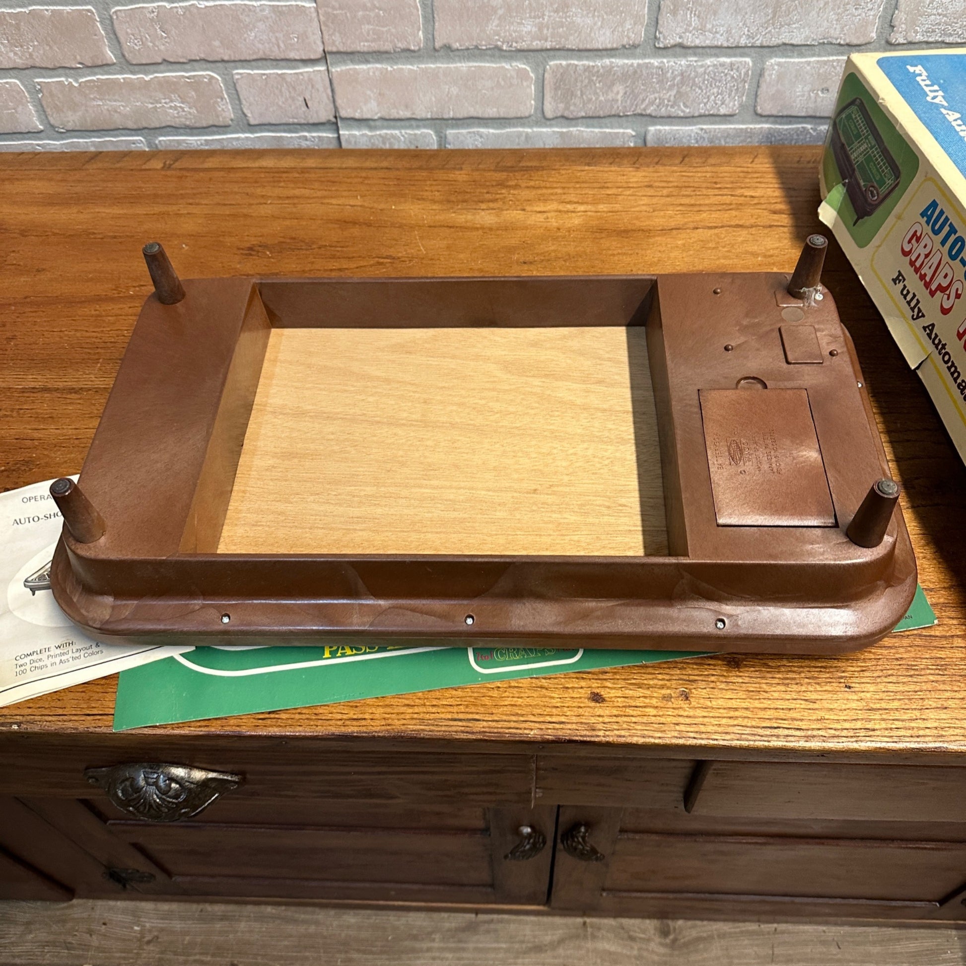 Vintage Waco Auto-Shooter Craps Table Automatic Dice Roller - Works Great