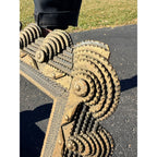 Beautiful Early Victorian Tramp Art Frame Gold Black Folk Art