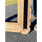 Beautiful Early Victorian Tramp Art Frame Gold Black Folk Art