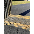 Beautiful Early Victorian Tramp Art Frame Gold Black Folk Art